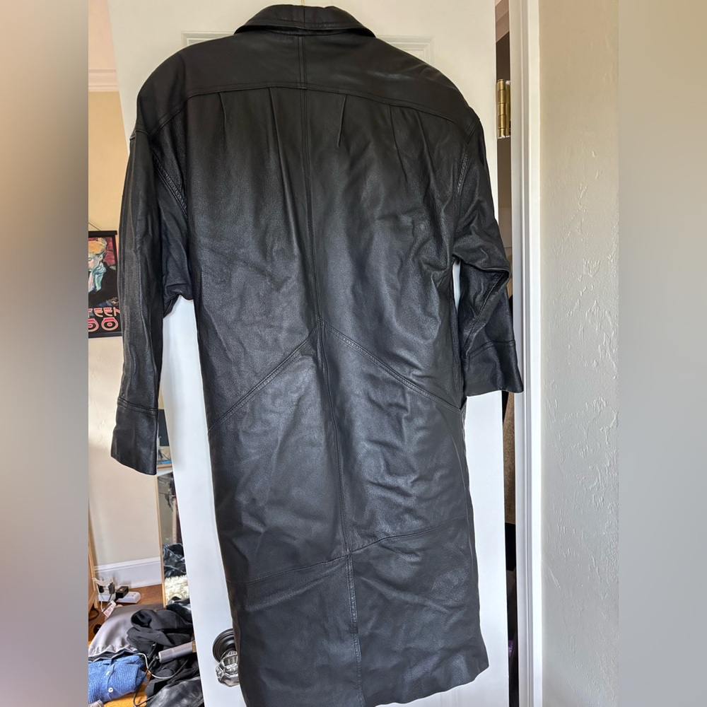 Wilson’s Leather Women's Trench Coat Black Petite Small - Picture 9 of 9
